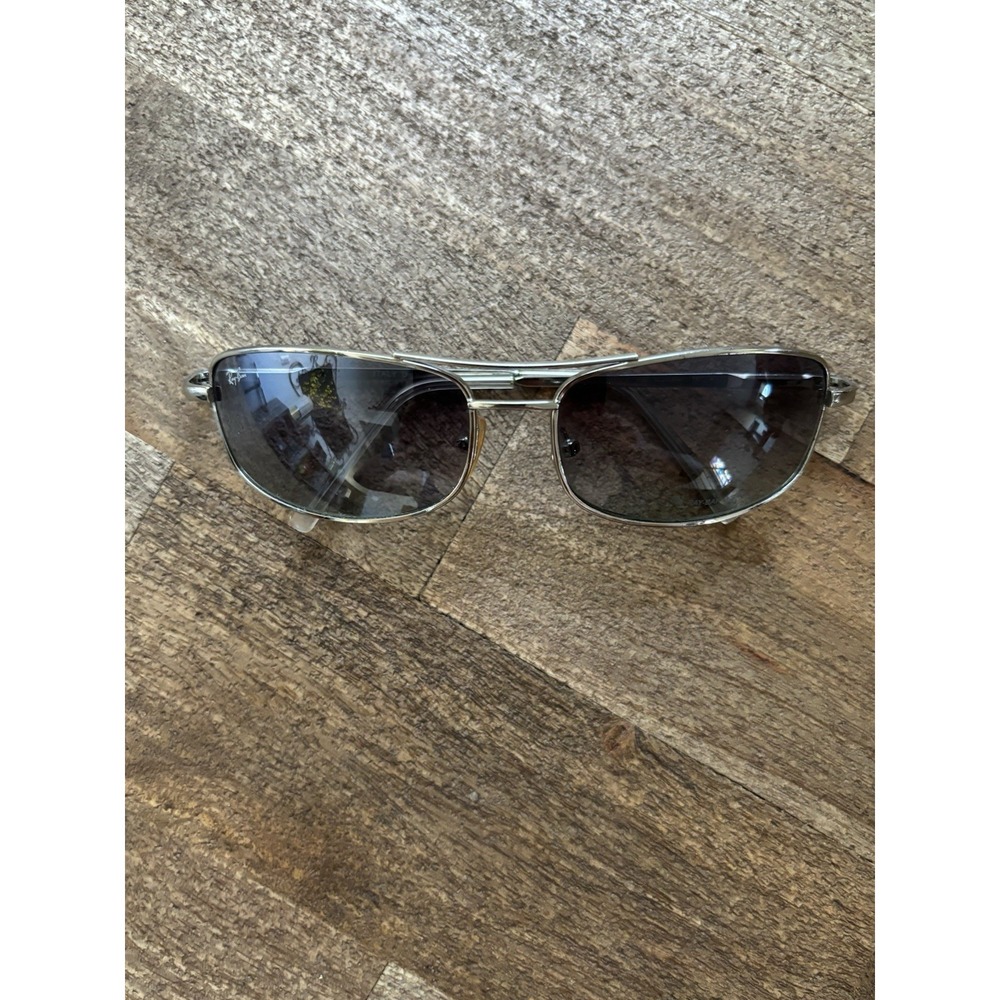 Vintage B&L Ray-Ban USA Aviator Sunglasses Silver Square Lens w/case Rare VTG OG